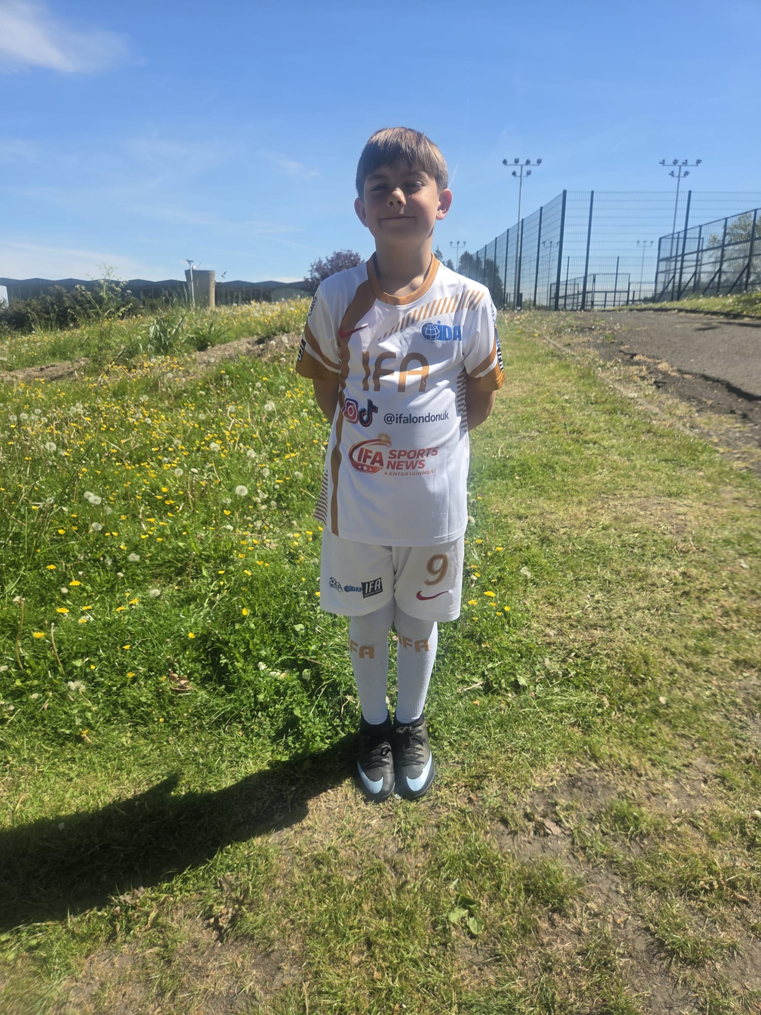 IFA player representing the academy with pride